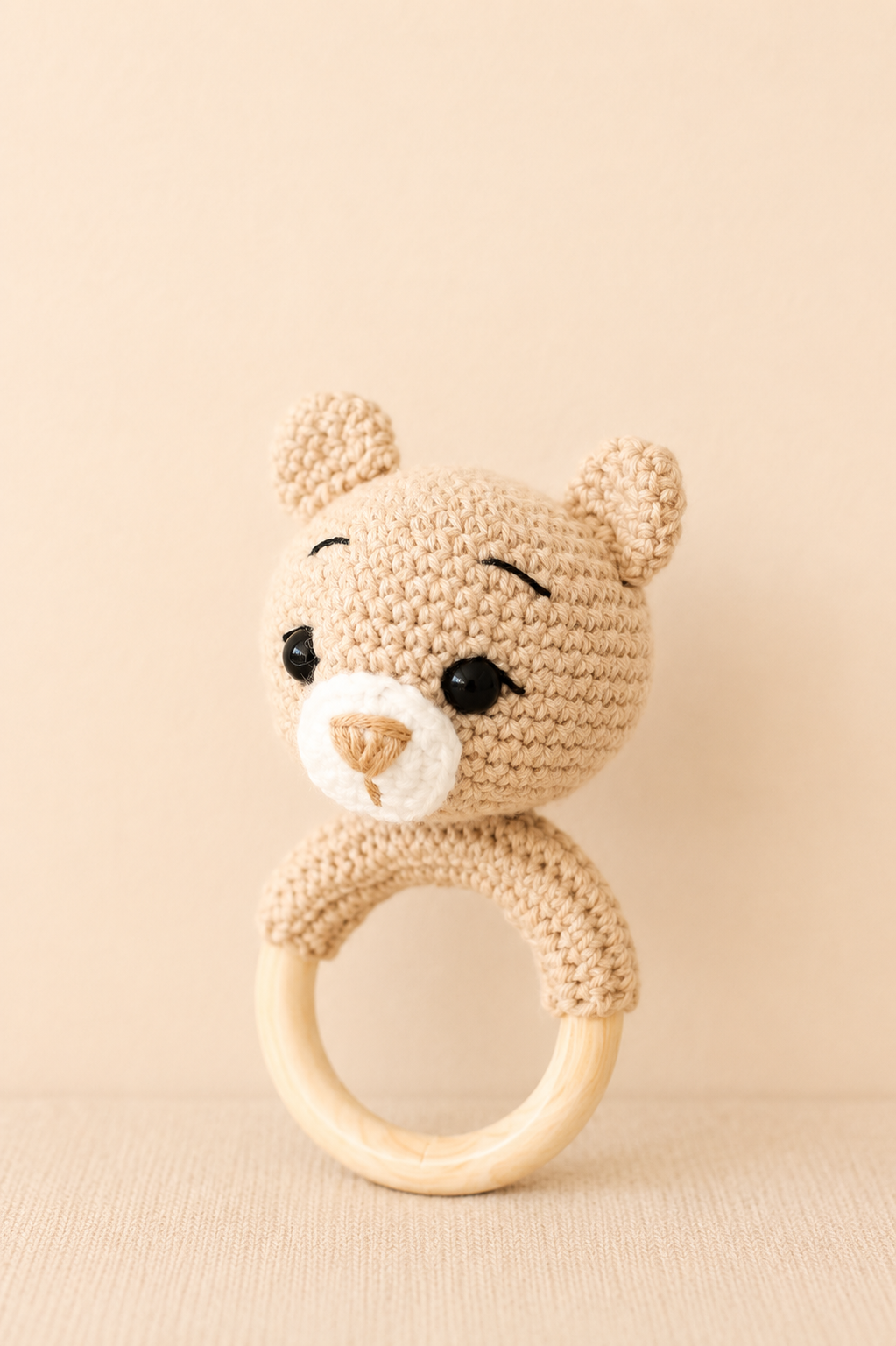 SONAJERO TEJIDO CROCHET - OSITO