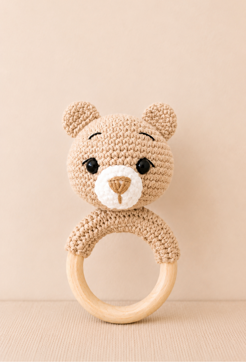 SONAJERO TEJIDO CROCHET - OSITO