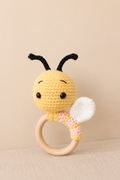 SONAJERO TEJIDO CROCHET - ABEJA