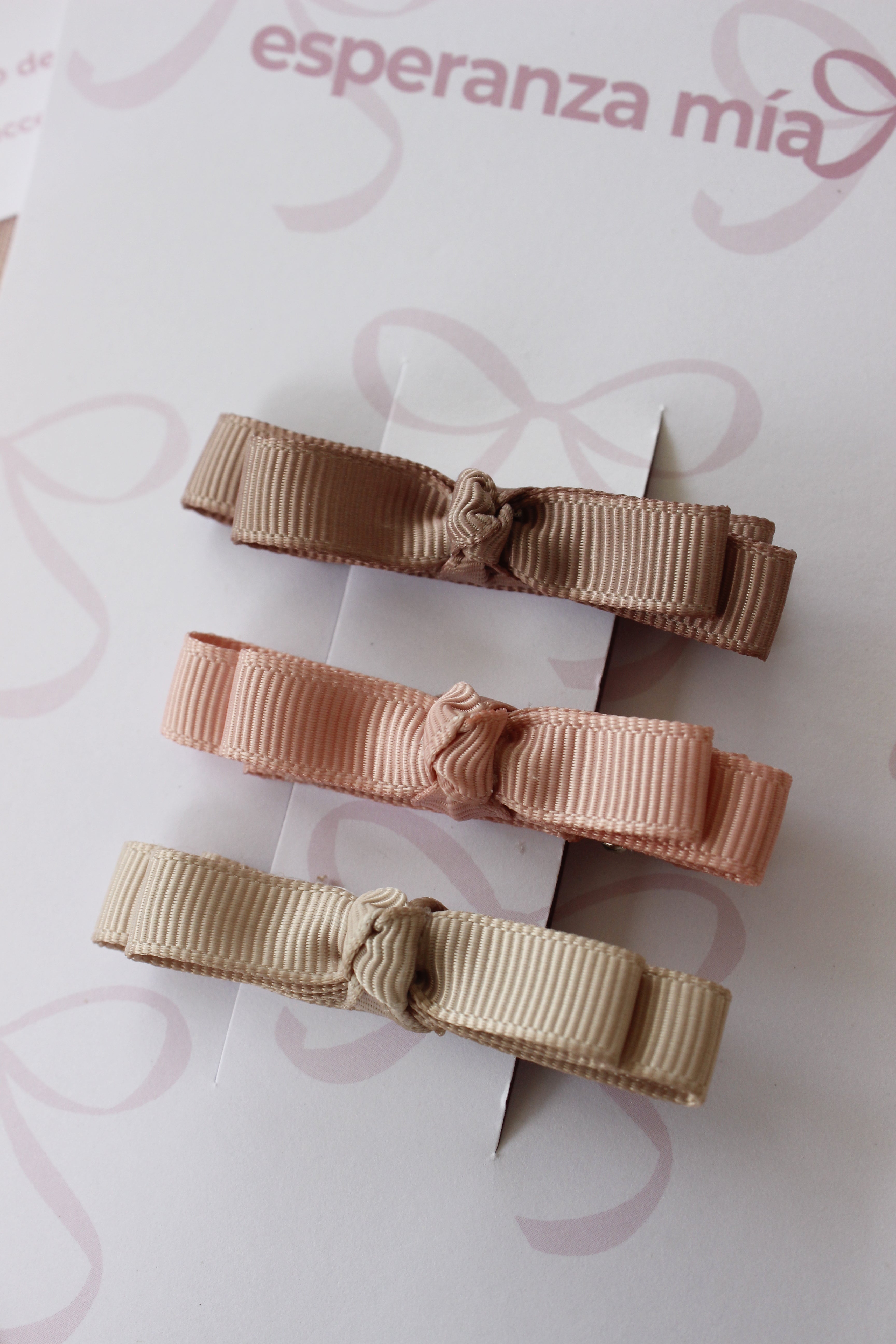 TRIO DE MINI LACITOS PARA EL CABELLO