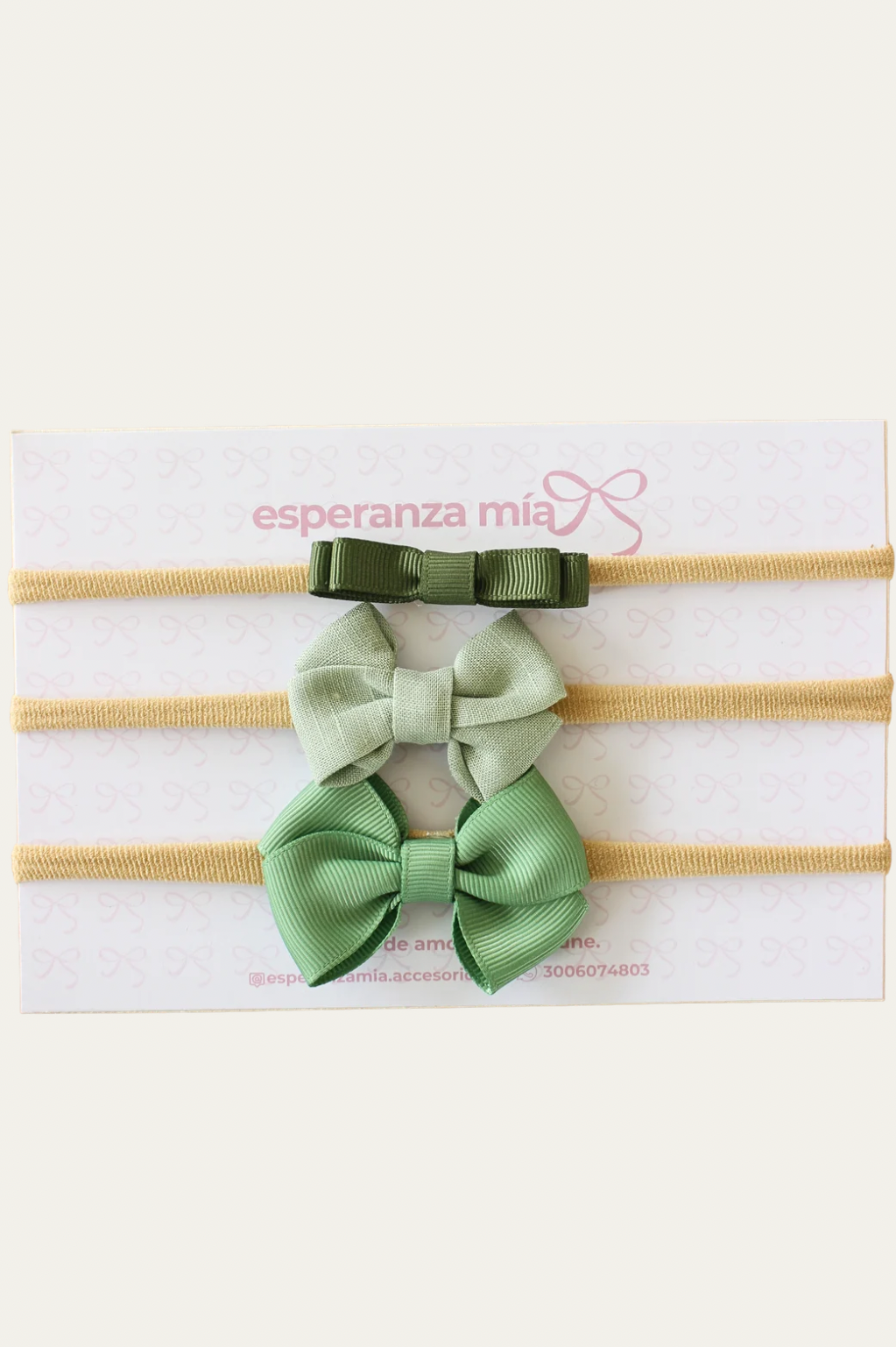 KIT DE BEBÉ. TRIO DE CINTILLOS
