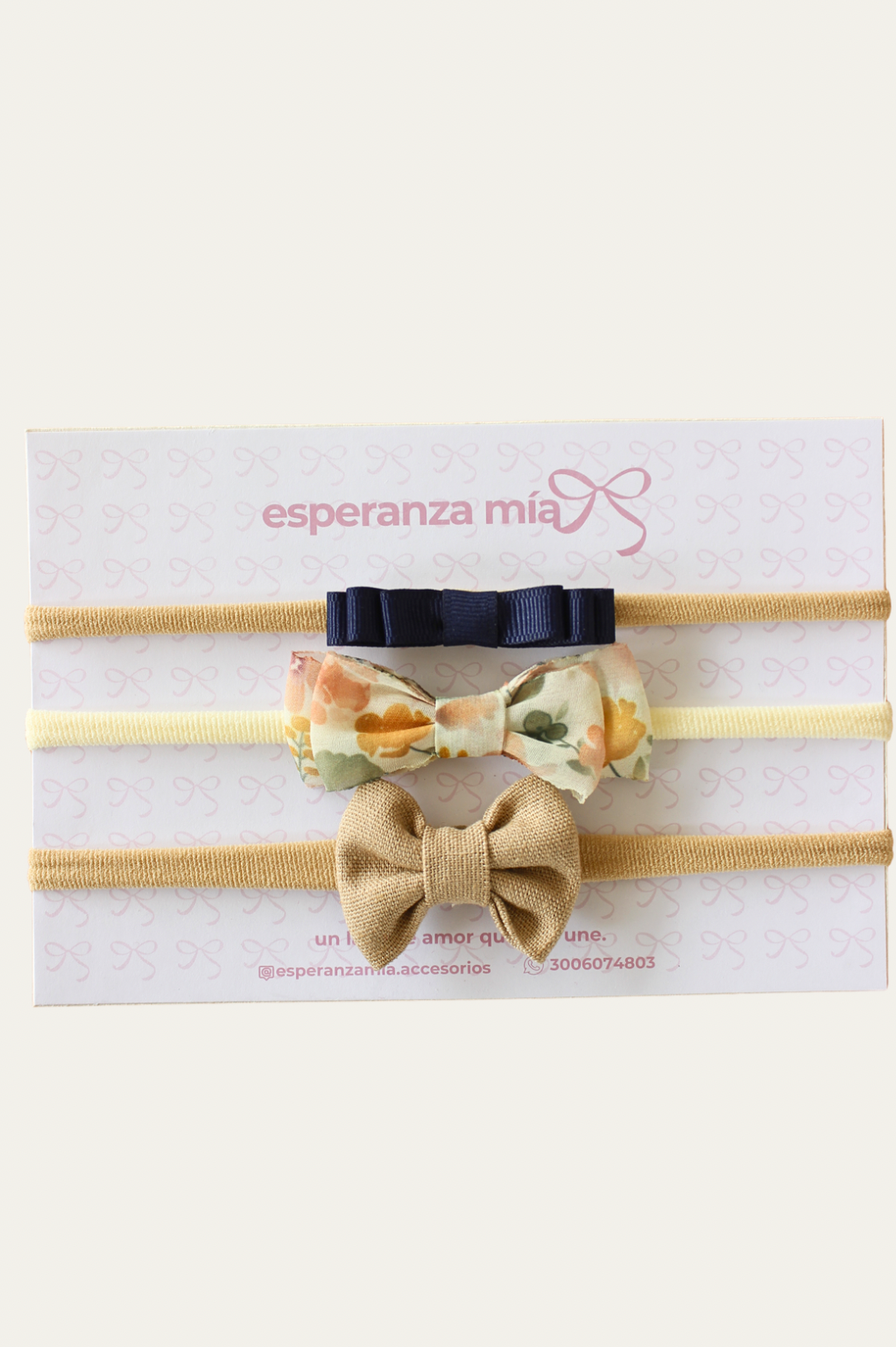 KIT DE BEBÉ. TRIO DE CINTILLOS