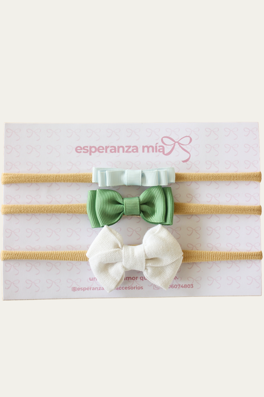 KIT DE BEBÉ. TRIO DE CINTILLOS