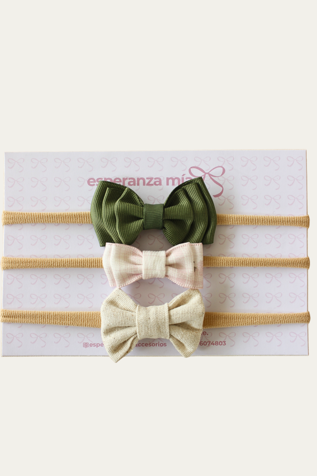 KIT DE BEBÉ. TRIO DE CINTILLOS