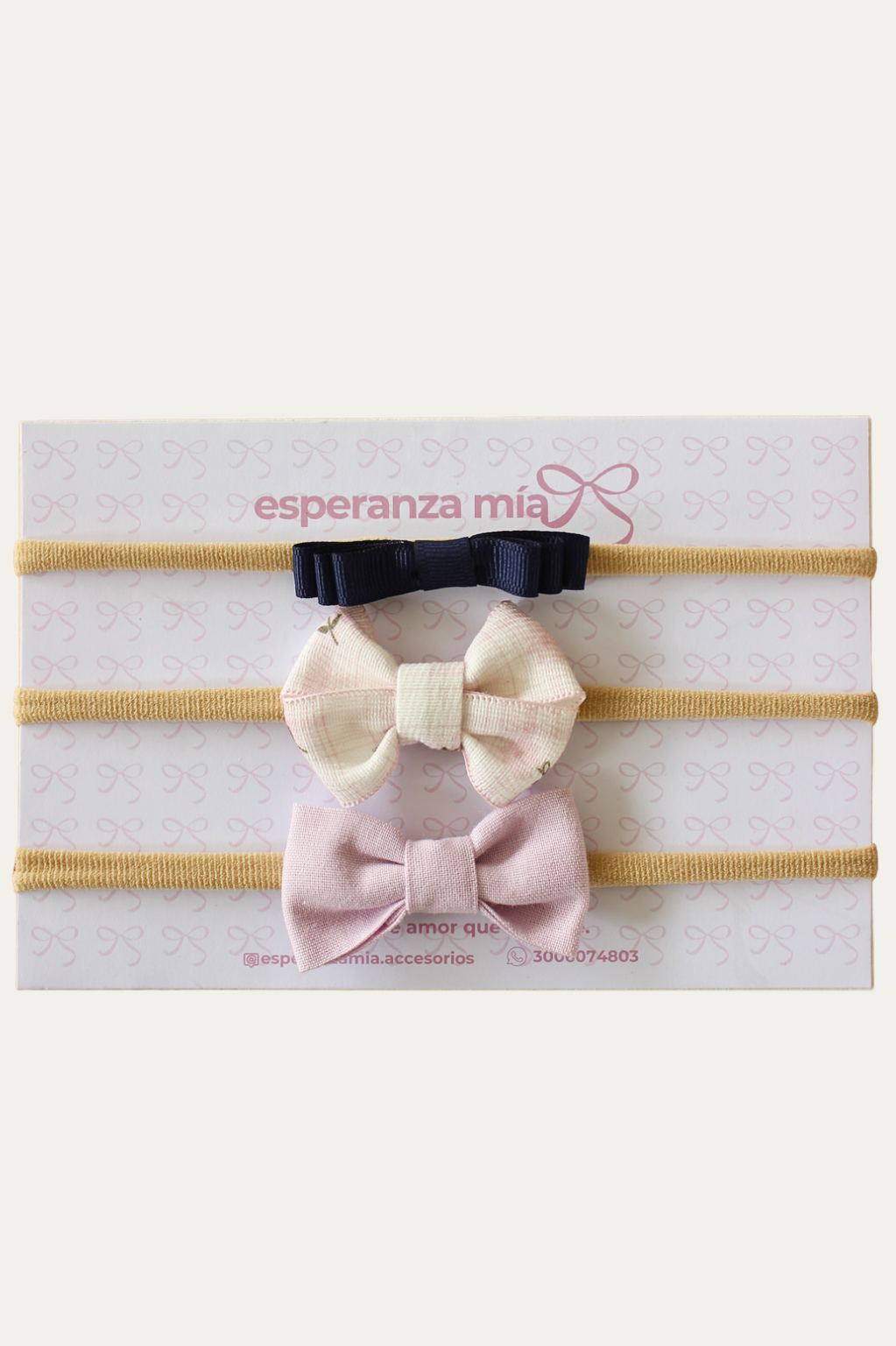 KIT DE BEBÉ. TRIO DE CINTILLOS