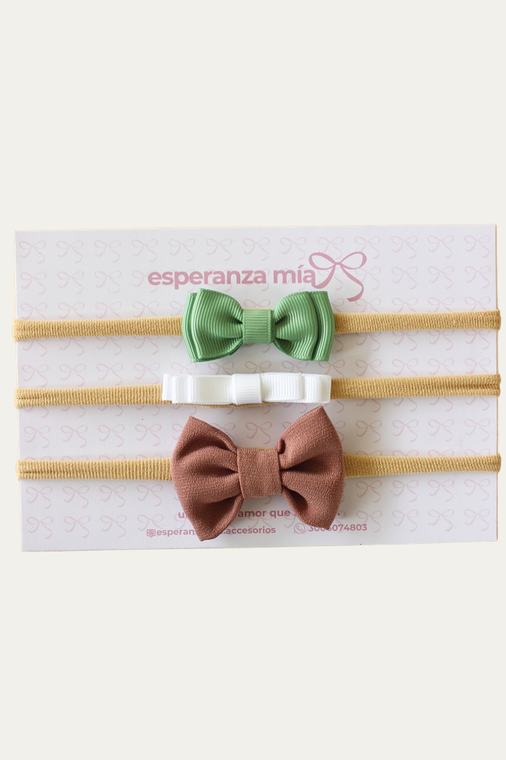 KIT DE BEBÉ. TRIO DE CINTILLOS