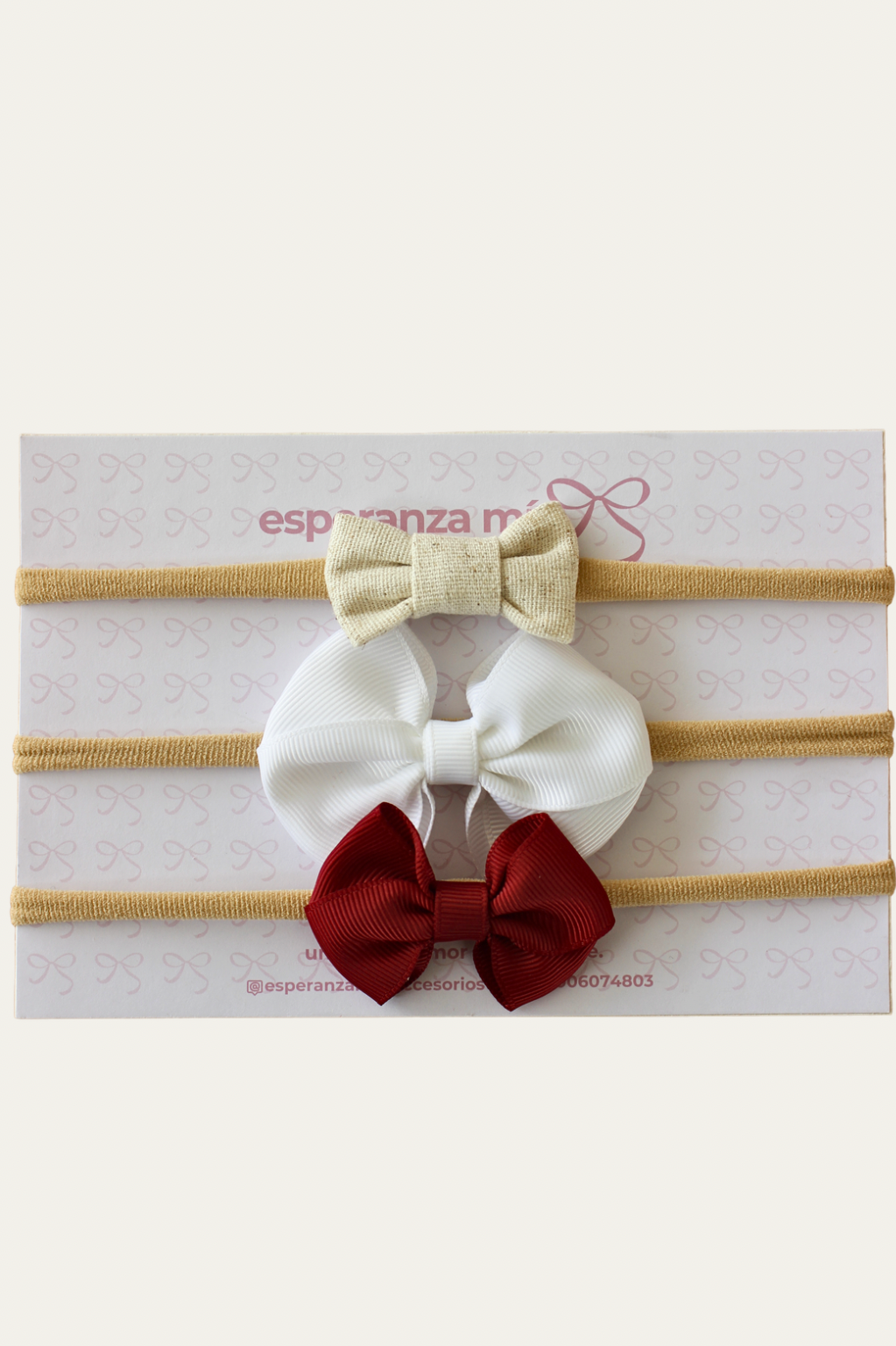 KIT DE BEBÉ. TRIO DE CINTILLOS