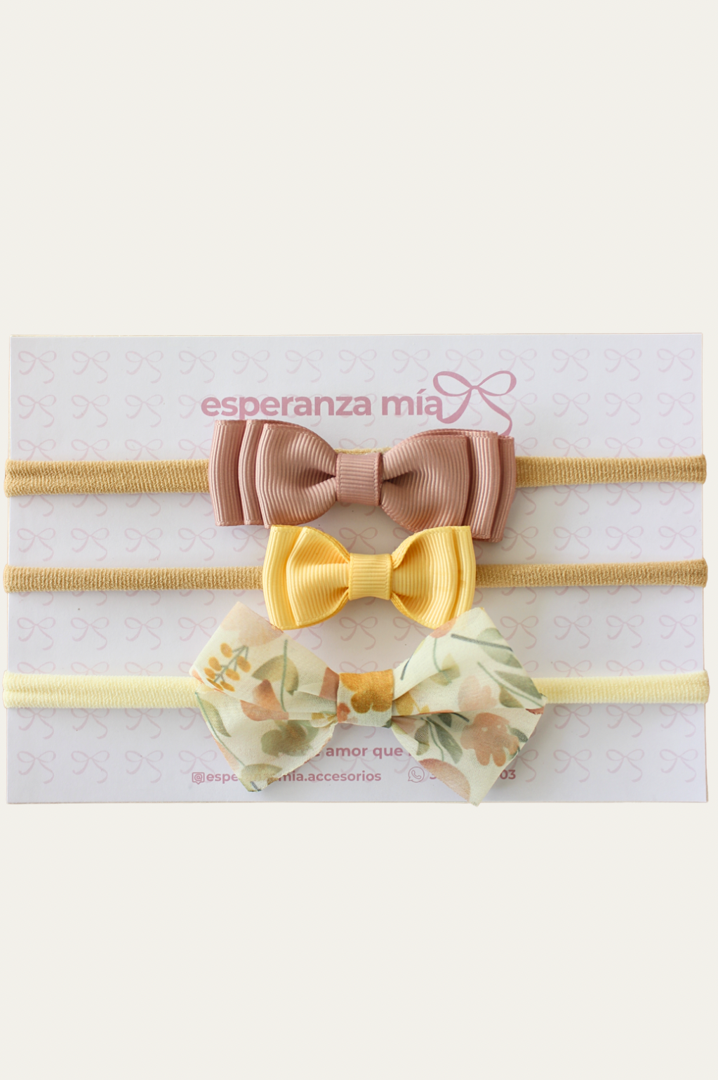 KIT DE BEBÉ. TRIO DE CINTILLOS