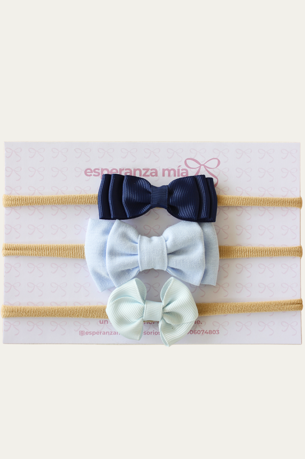 KIT DE BEBÉ. TRIO DE CINTILLOS
