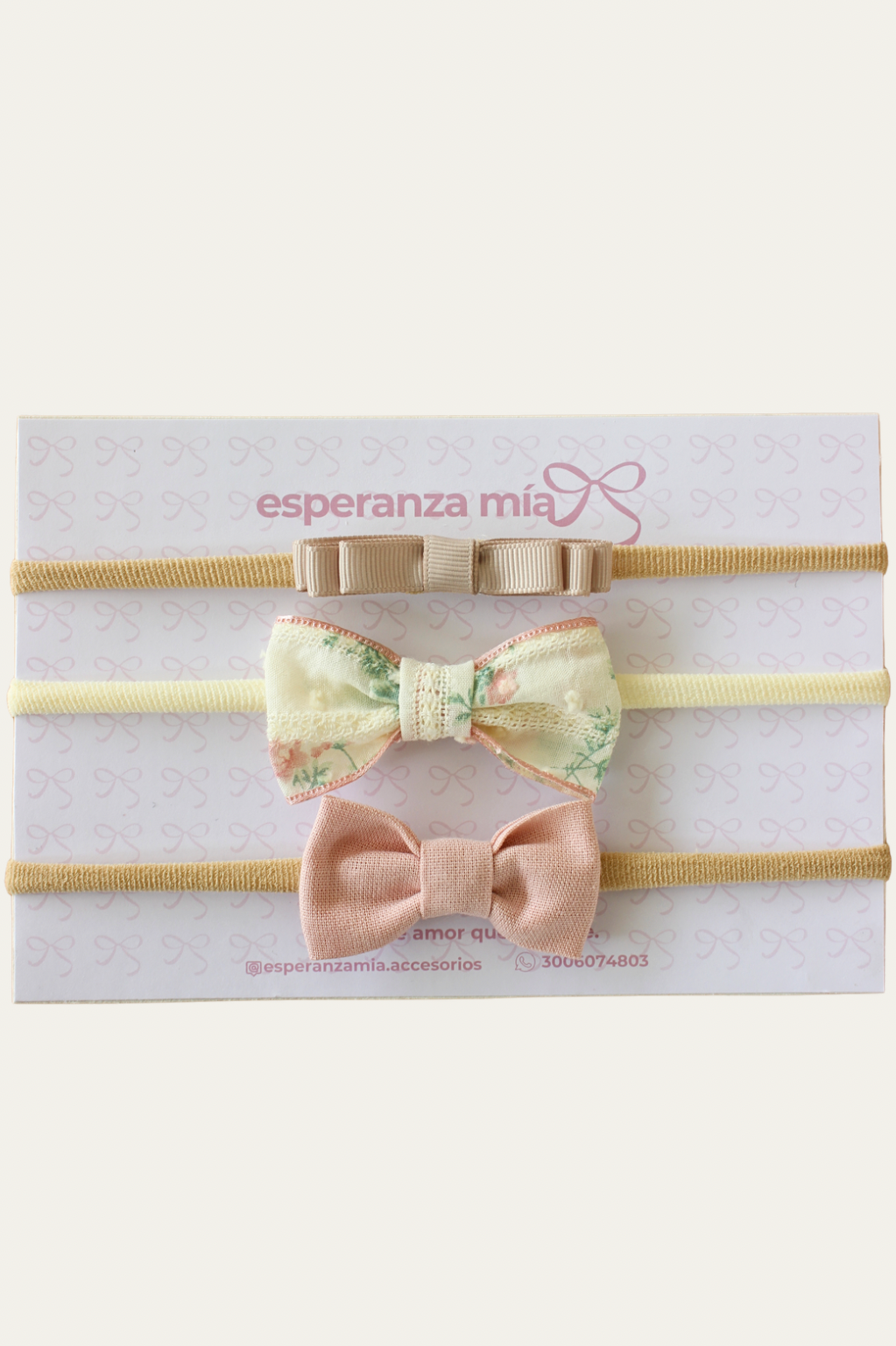KIT DE BEBÉ. TRIO DE CINTILLOS